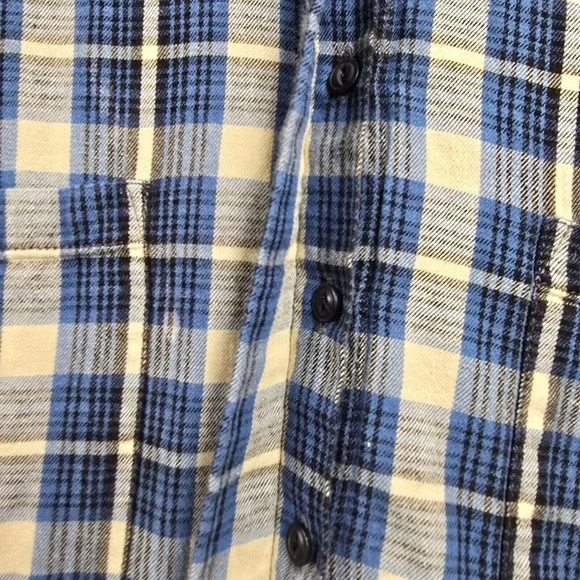 Denim & Supply Womens Plaid Button Up Shirt Blue Size Large Long Sleeve Casual - Picture 5 of 12